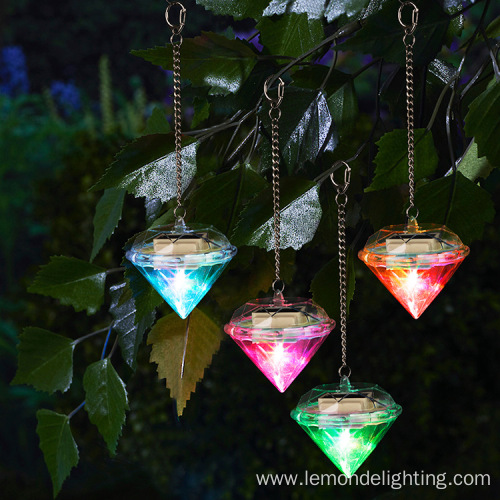 Diamond-Shape Garden Yard Decoration Hanging Solar LED Light